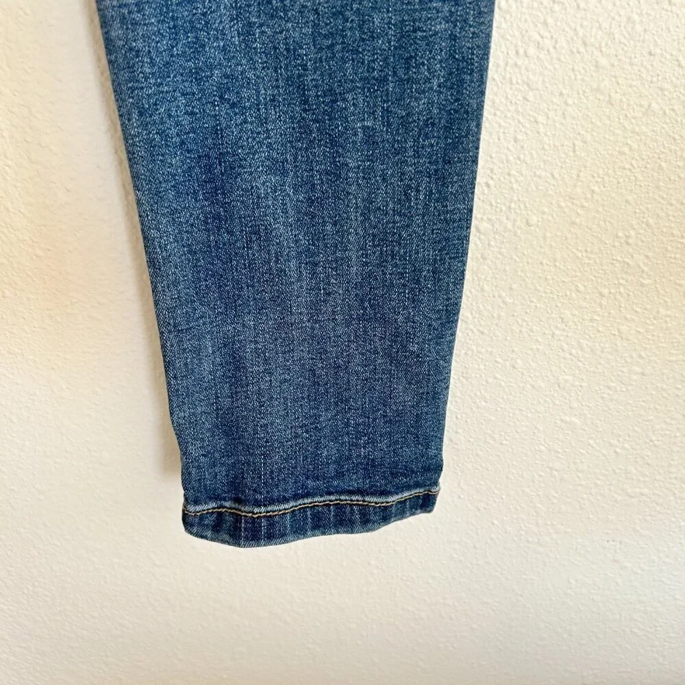 KanCan Jeans Mid Rise Ankle Skinny Distressed Medium Wash Stretch